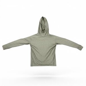 Athleta Hooded Lightweight Sweatshirt Heather Green Size Small
